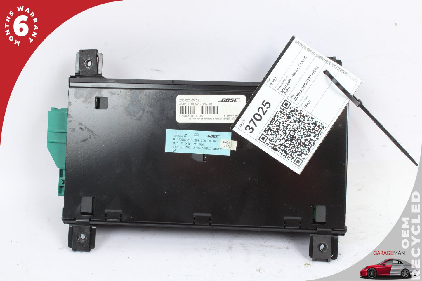 1998-2003 Mercedes-Benz CLK55 AMG W208 Audio Amplifier AMP Bose 2088200989 OEM