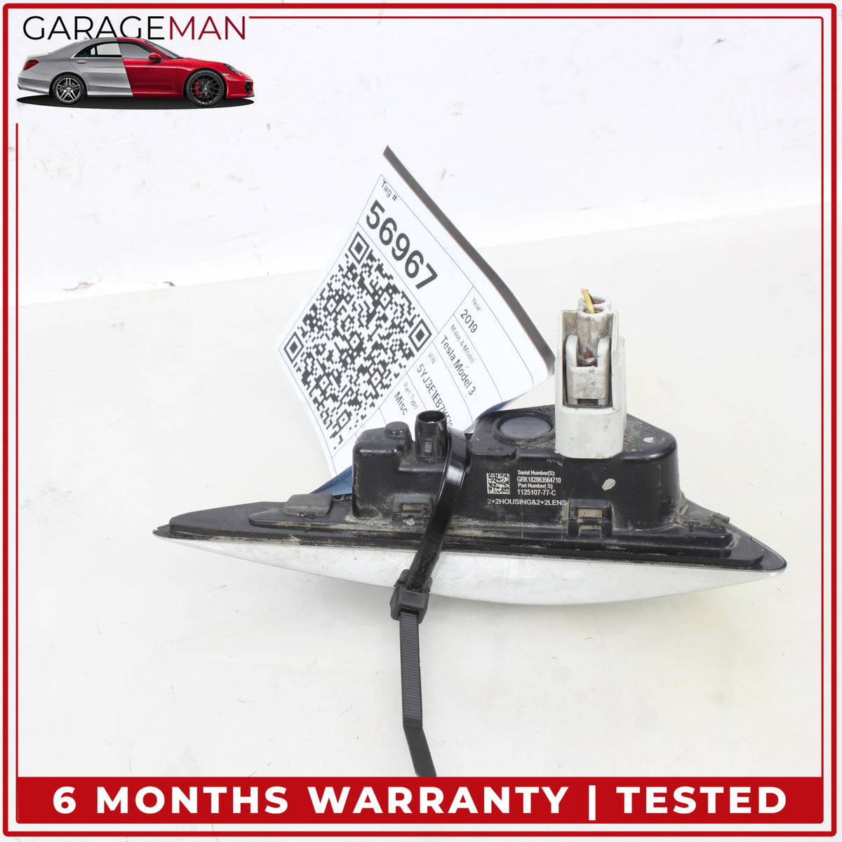 2017-2023 Tesla Model 3 Front Right Turn Signal Fender Camera 112510777C OEM