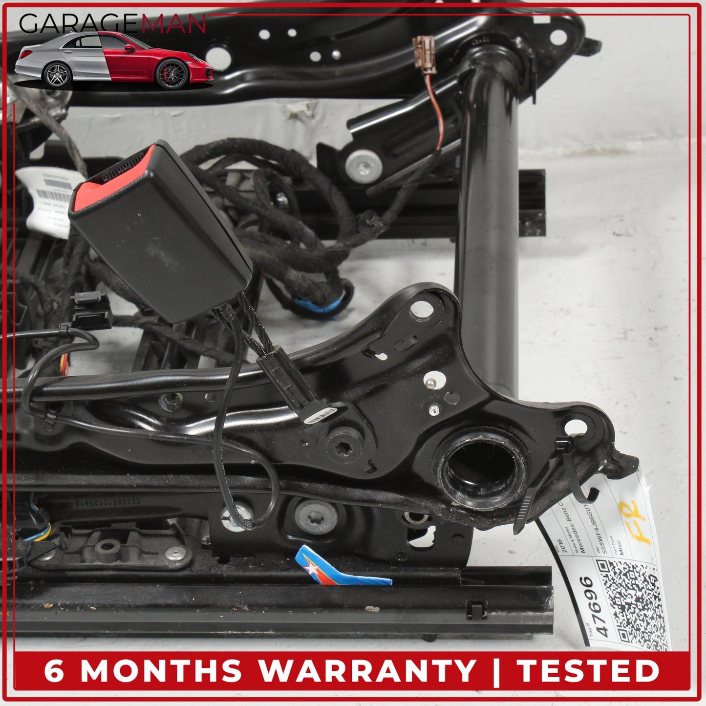 2015-2023 Mercedes W205 C300 Front Right Side Seat Track Rail Frame w/ Motor OEM