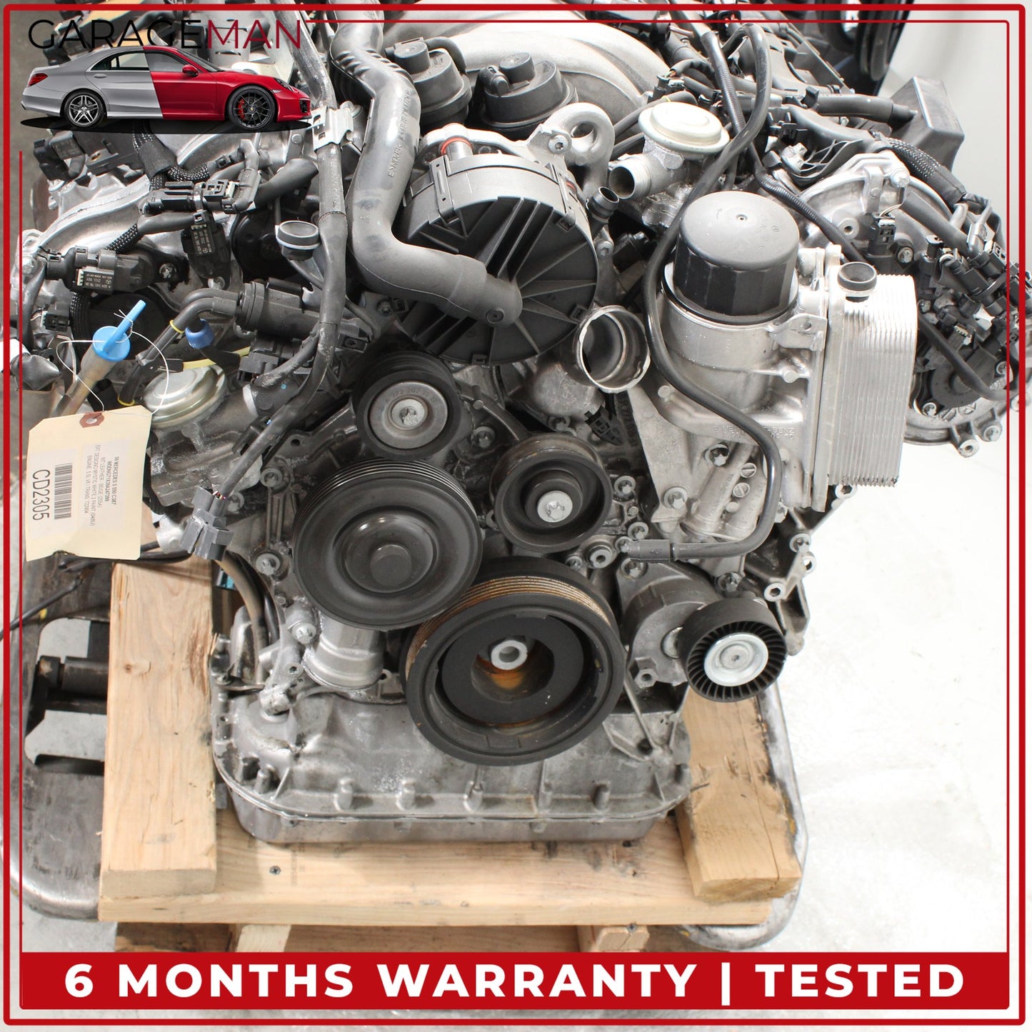 2007-2011 Mercedes W221 S550 CL550 5.5L V8 M273 Engine Motor Assembly OEM 193K