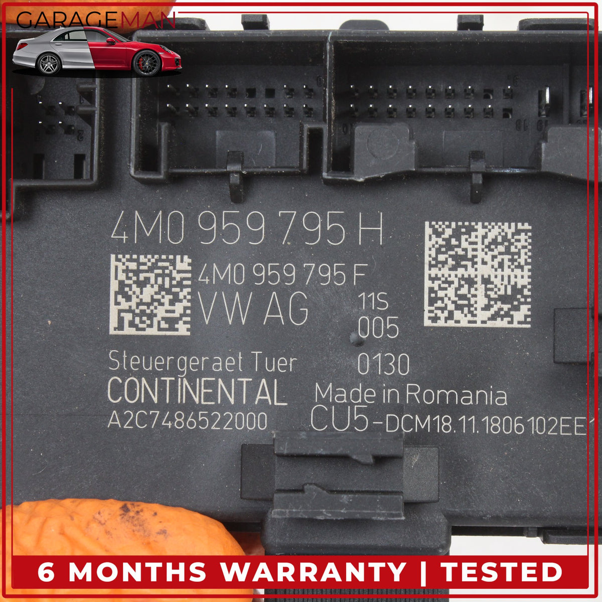 2017-2024 Audi A5 Rear Left or Right Side Door Control Module 4M0959795H OEM