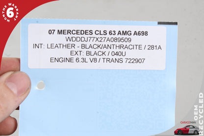 2006-2011 Mercedes W219 CLS63 AMG Front Left or Right Top Upper Seat Cushion OEM