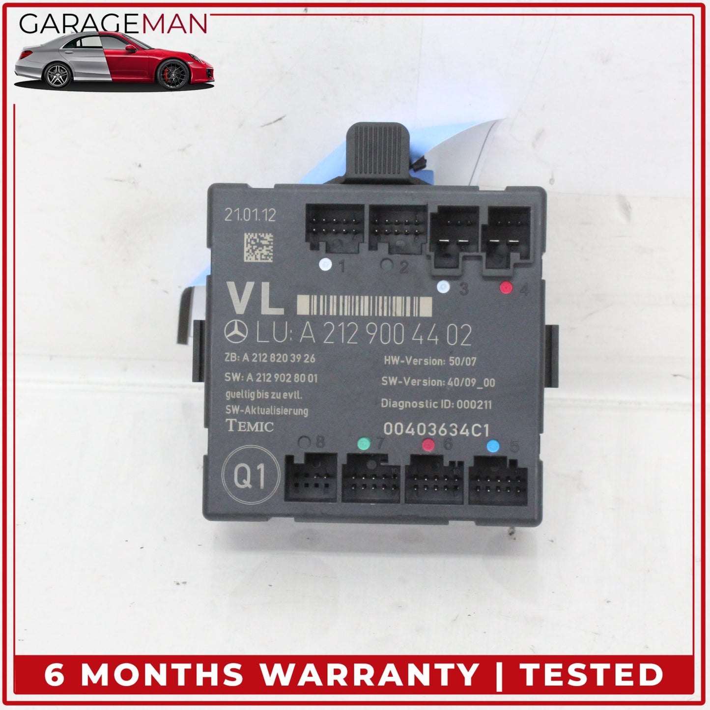 2008-2018 Mercedes W207 E350 E400 Front Left Door Control Module 2129004402 OEM