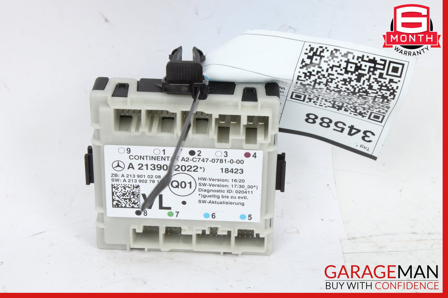 2015-2023 Mercedes W213 E450 Front Left Side Door Control Module 2139002022 OEM