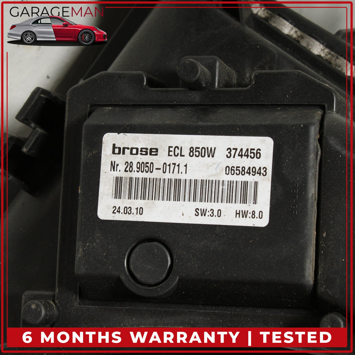2010-2012 Mercedes W164 ML350 GL350 Engine Radiator Cooling Fan Motor Assy OEM