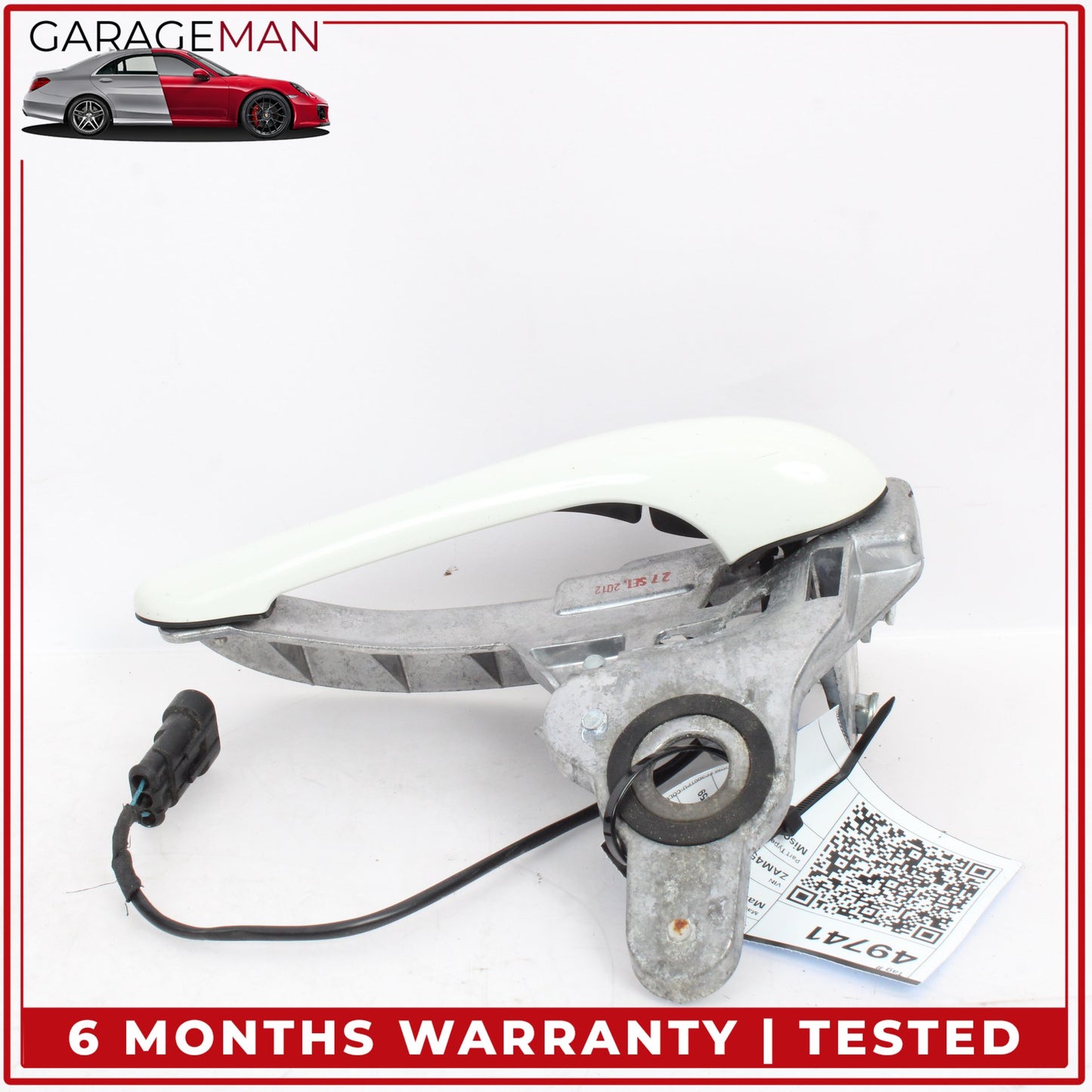 2008-2019 Maserati GranTurismo M145 Front Left Exterior Door Handle White OEM
