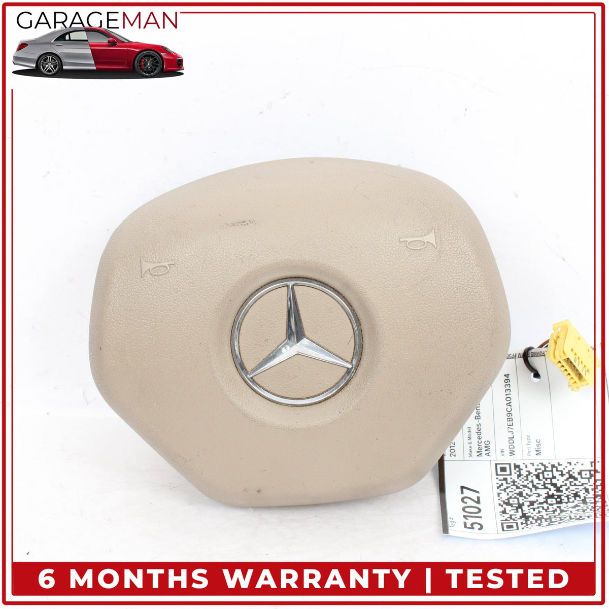 2012-2017 Mercedes W218 CLS63 AMG E550 Steering Wheel Airbag 1728602902 OEM