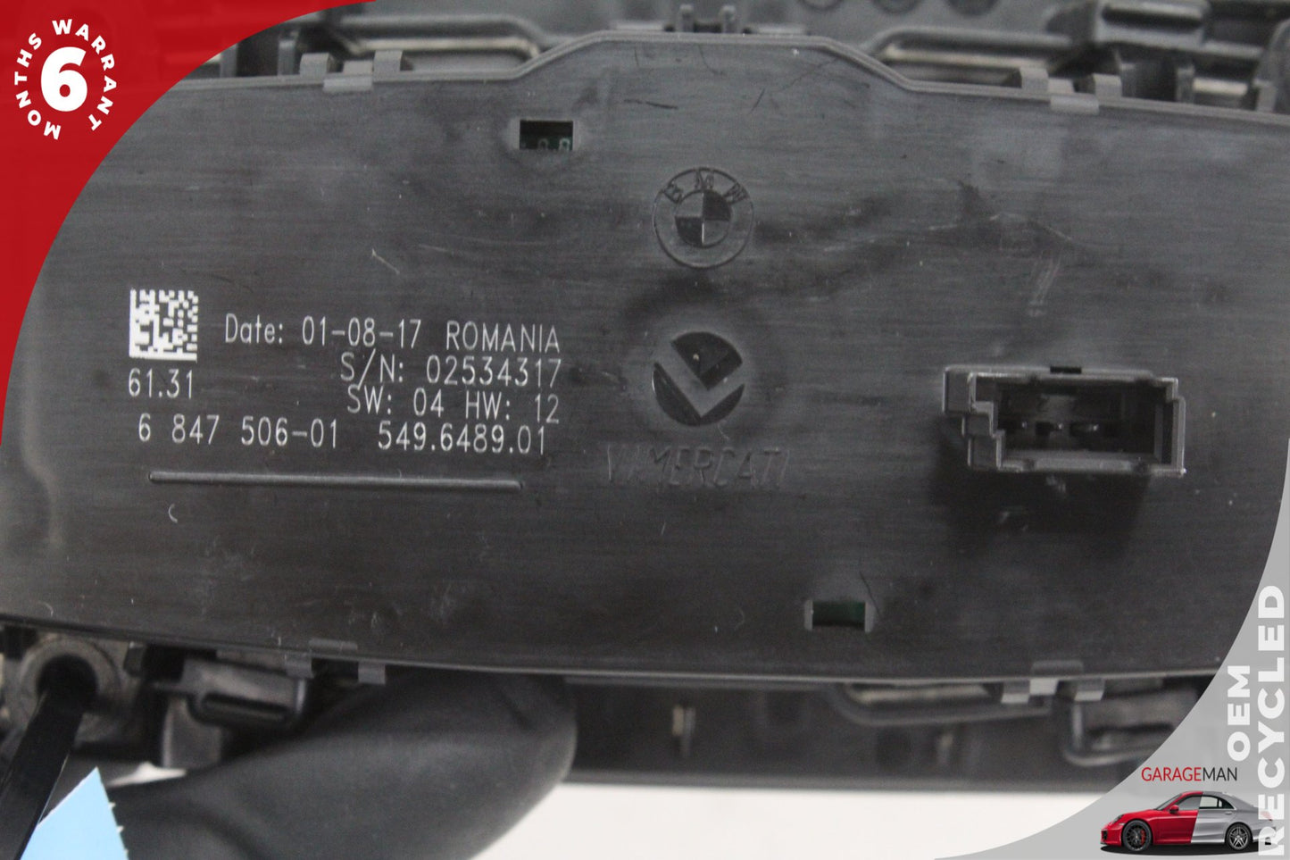 2012-2020 BMW 430i F36 Front Left Side Headlight Control Switch 6847506 OEM