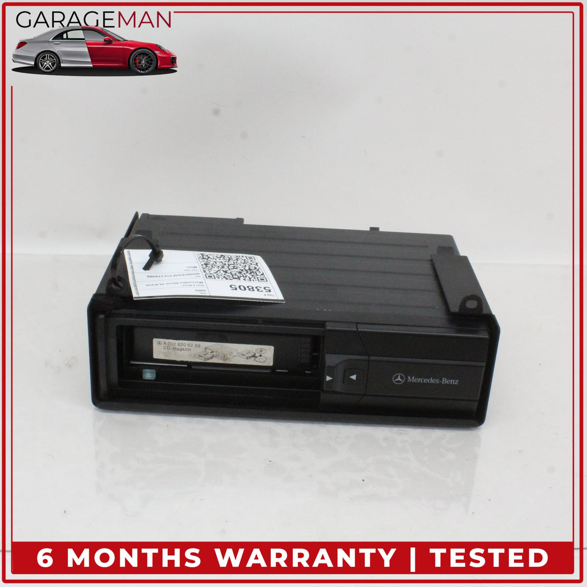 1997-2004 Mercedes R170 SLK320 SLK230 CD Changer 6 Disk Player 0028206289 OEM