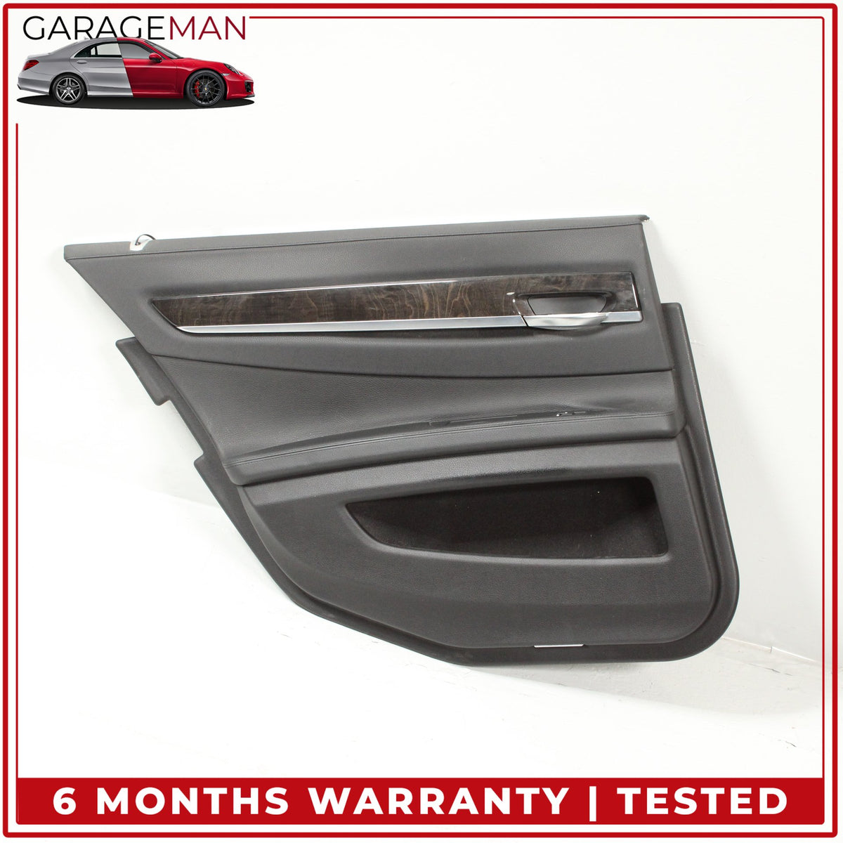 2009-2015 BMW 740i 750i 760Li Rear Left Driver Side Door Trim Cover Panel OEM