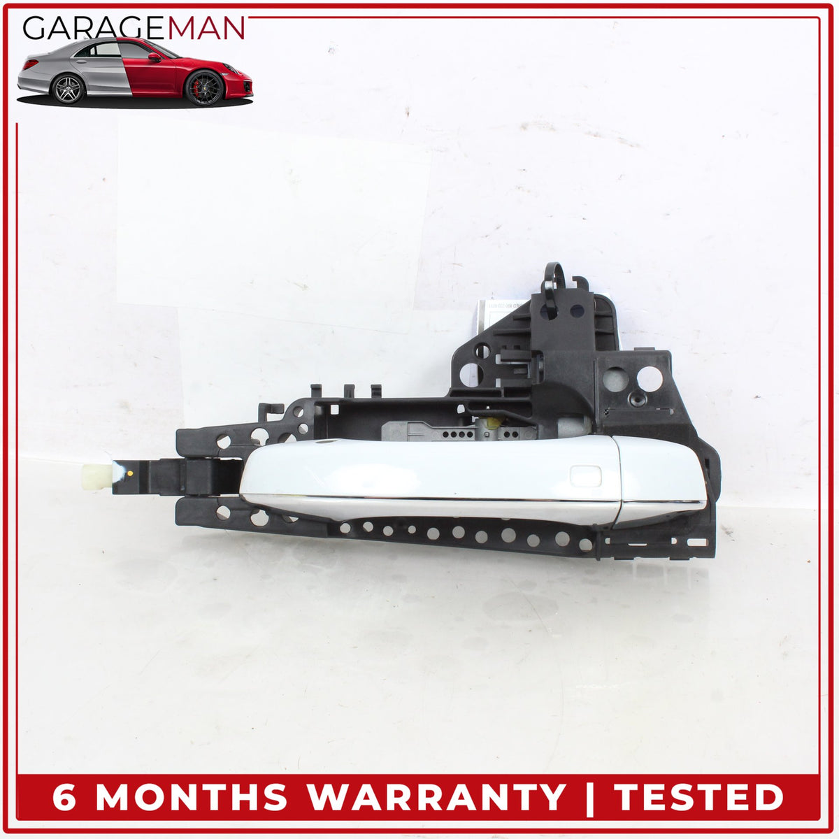2011-2018 Audi A8 S8 Rear Right Exterior Door Handle Glacier White Metallic OEM