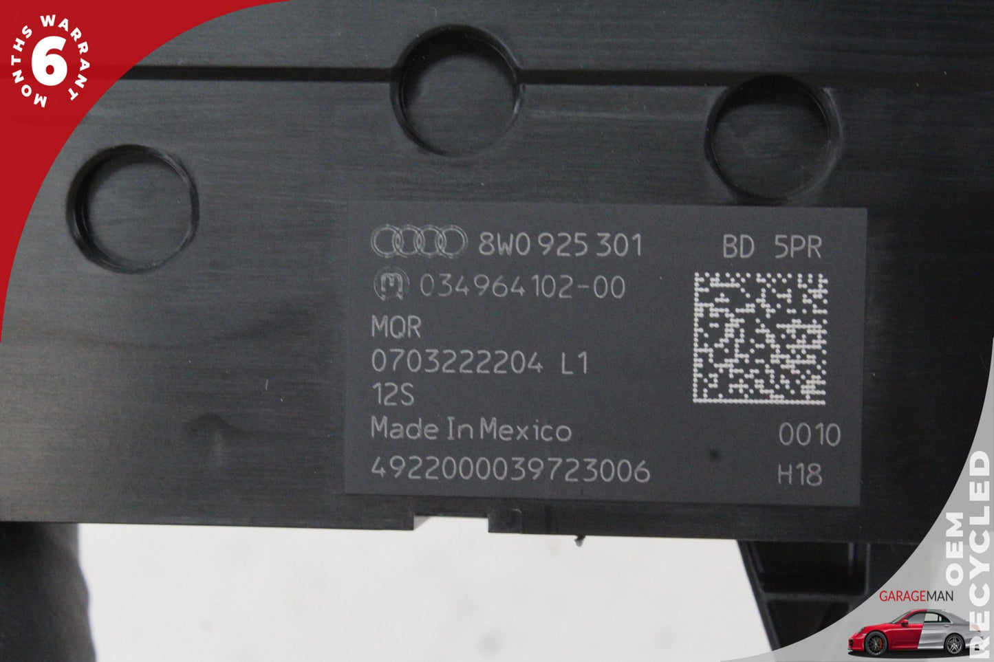 2017-2024 Audi Q5 A4 A5 S4 S5 Traction Control Switch Panel 8W0925301 OEM