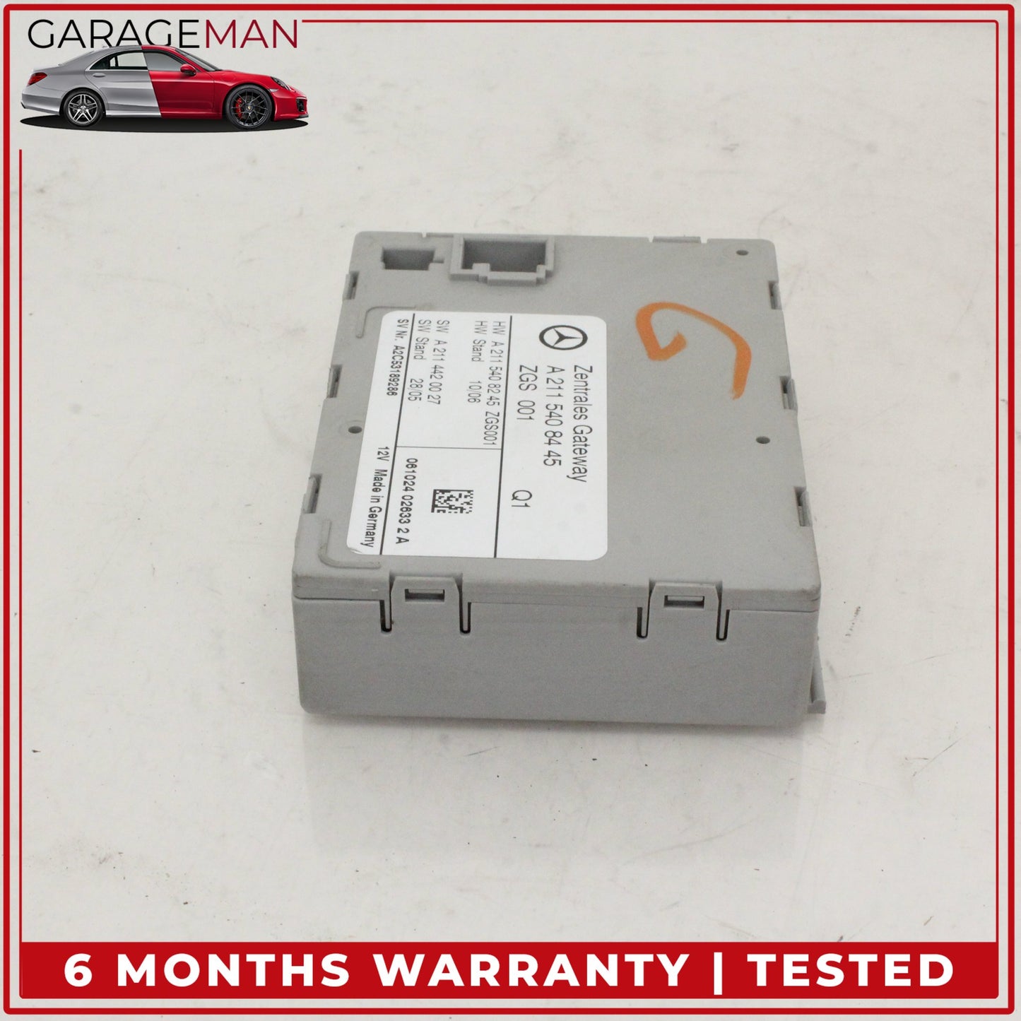 2001-2011 Mercedes W211 E350 Central Gateway Control Module Unit 2115408445 OEM
