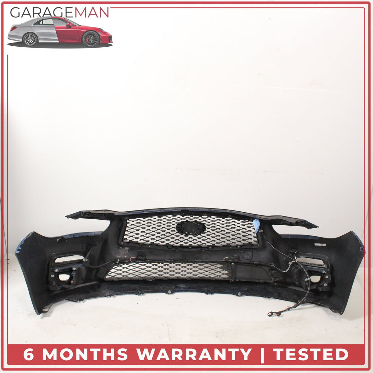 2014-2017 Infiniti Q50 V37 Front Bumper Cover Assembly w/ Grille 620224HE0H OEM