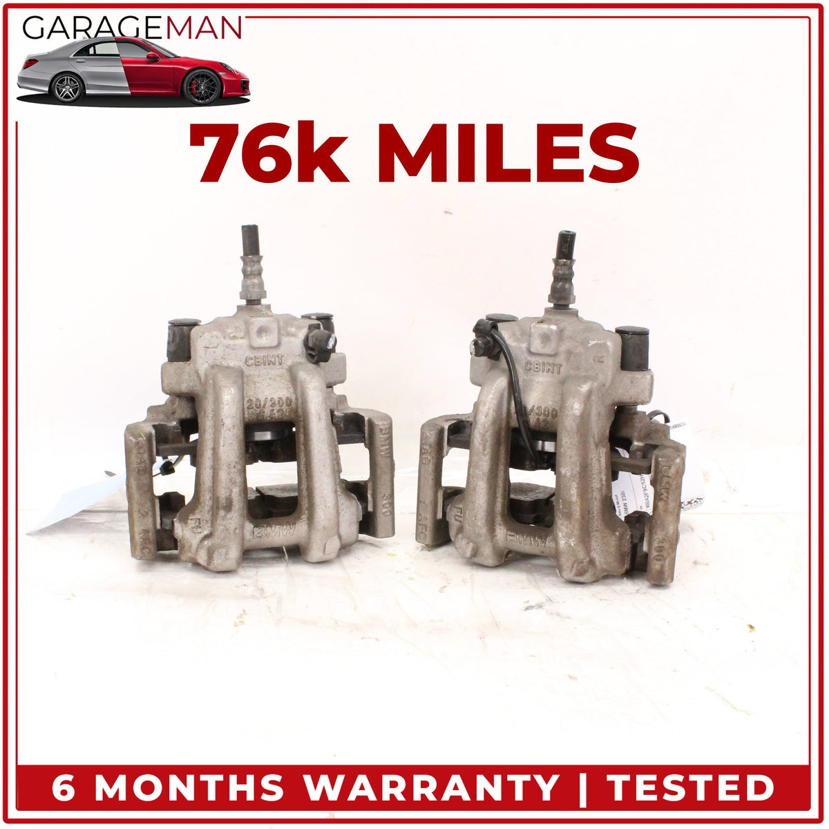 2012-2021 BMW 230i F22 Rear Left and Right Side Brake Caliper Set 6850858 OEM