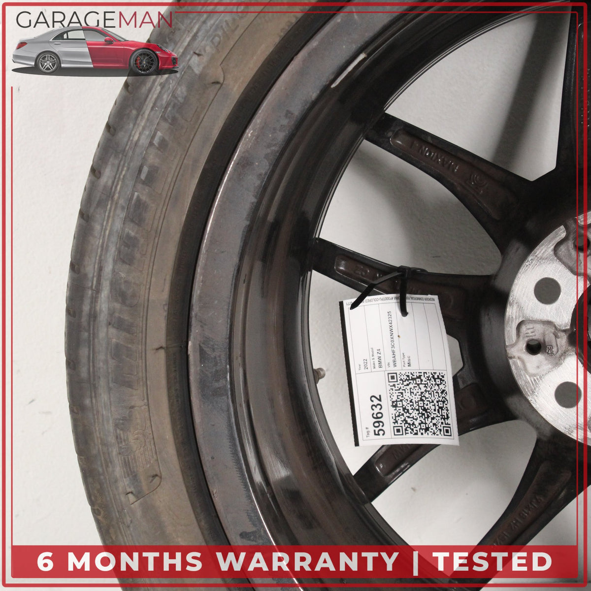 2019-2026 BMW Z4 G29 Styling 770 V-Spoke Rear Wheel Rim w/ Tire 9Jx18 ET28 OEM