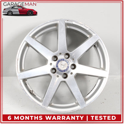 2012-2015 Mercedes W204 C250 Rear 7 Spoke Wheel Rim 8.5JX18H2ET54 2044019902 OEM