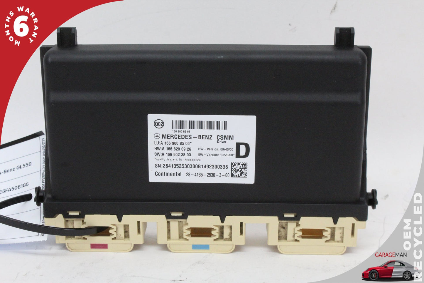 12-182015 Mercedes-Benz GL550 X166 SUV Front Left Seat Control Module 1669008506 OEM