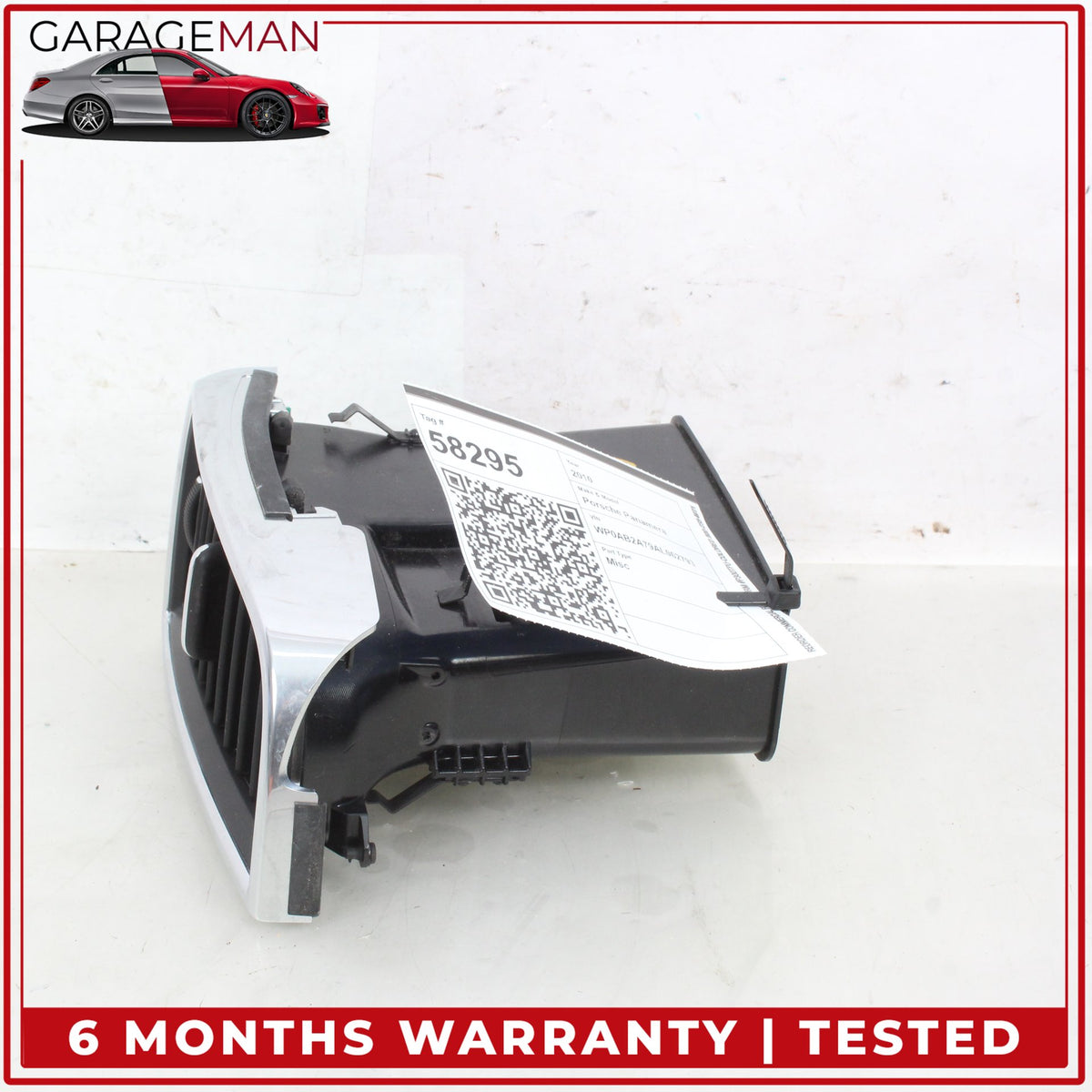 2010-2016 Porsche Panamera 970 Front Right Side Dash Inner AC A/C Air Vent OEM