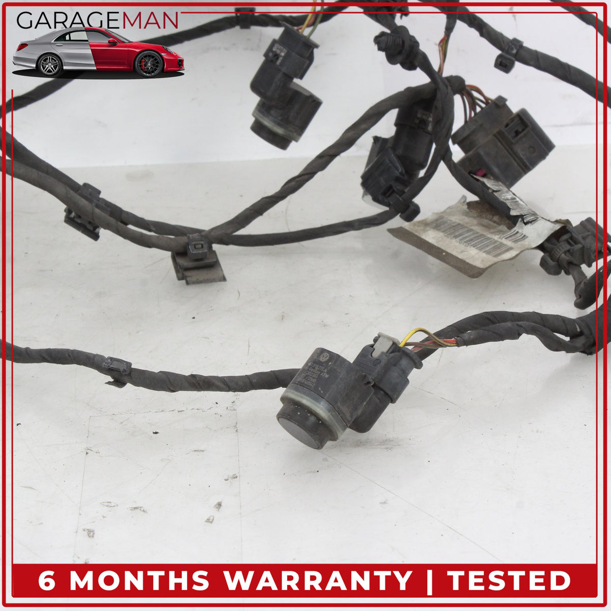 2015-2018 Audi A8 S8 Front Bumper Parking Sensor w/ Wire Harness 4H0971095AS OEM