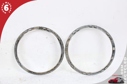 2002-2005 Ford Thunderbird Rear Left and Right Roof Porthole Chrome Trim OEM