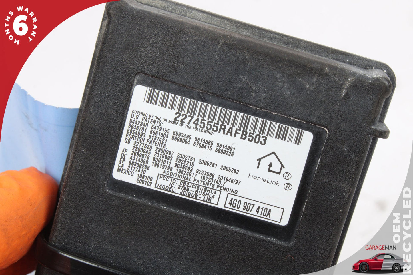 2011-2018 Audi A6 A4 HomeLink Garage Door Opener Control Module 4G0907410A OEM