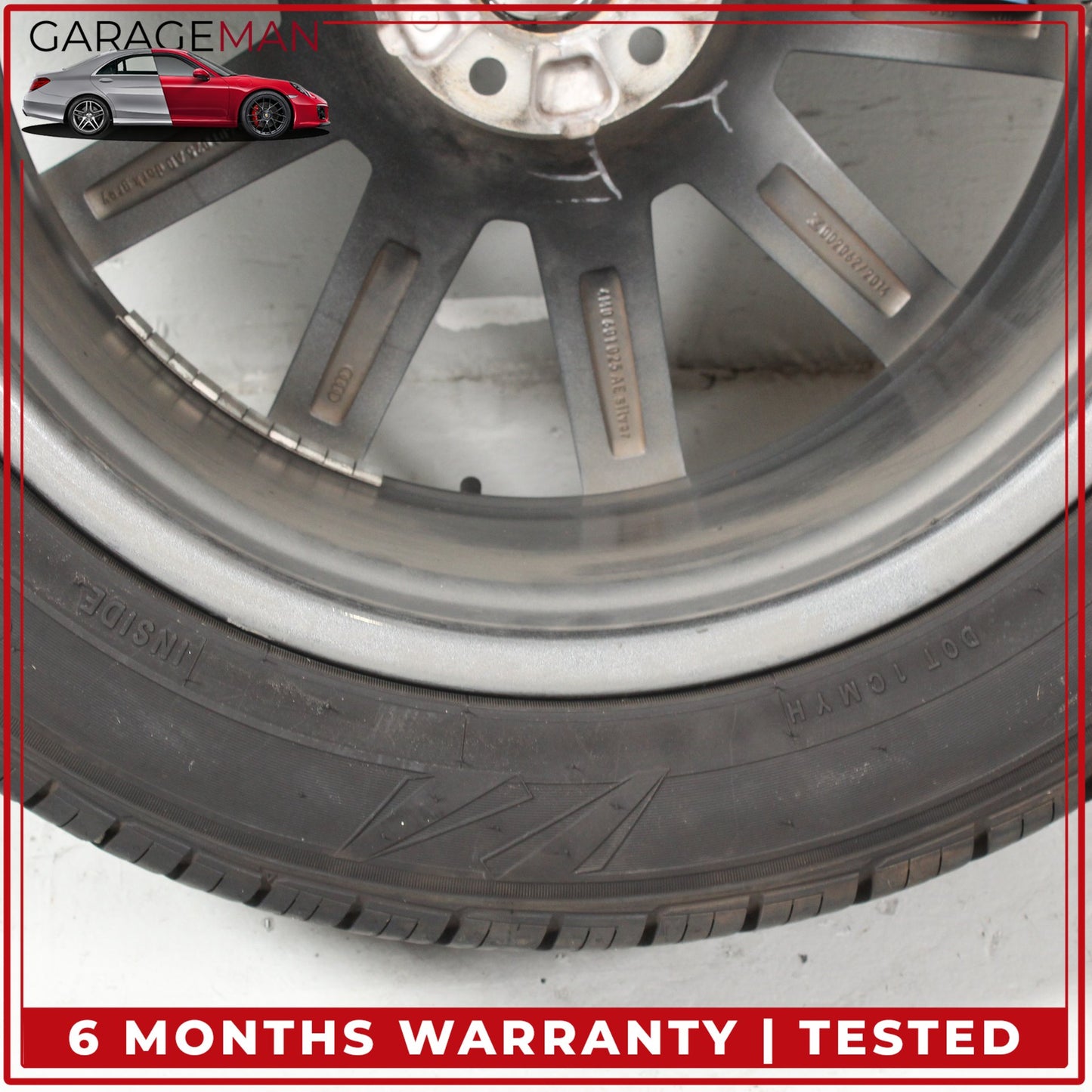 2017-2025 Audi Q7 SQ7 10 Spoke Wheel Rim w/ Tire 9JX20H2 ET33 4M0601025AD OEM