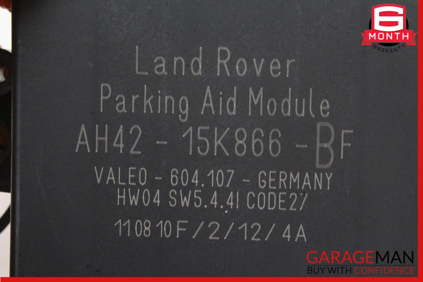 2010-2013 Land Rover LR4 Parking Aid Assist Control Module AH4215K866BF