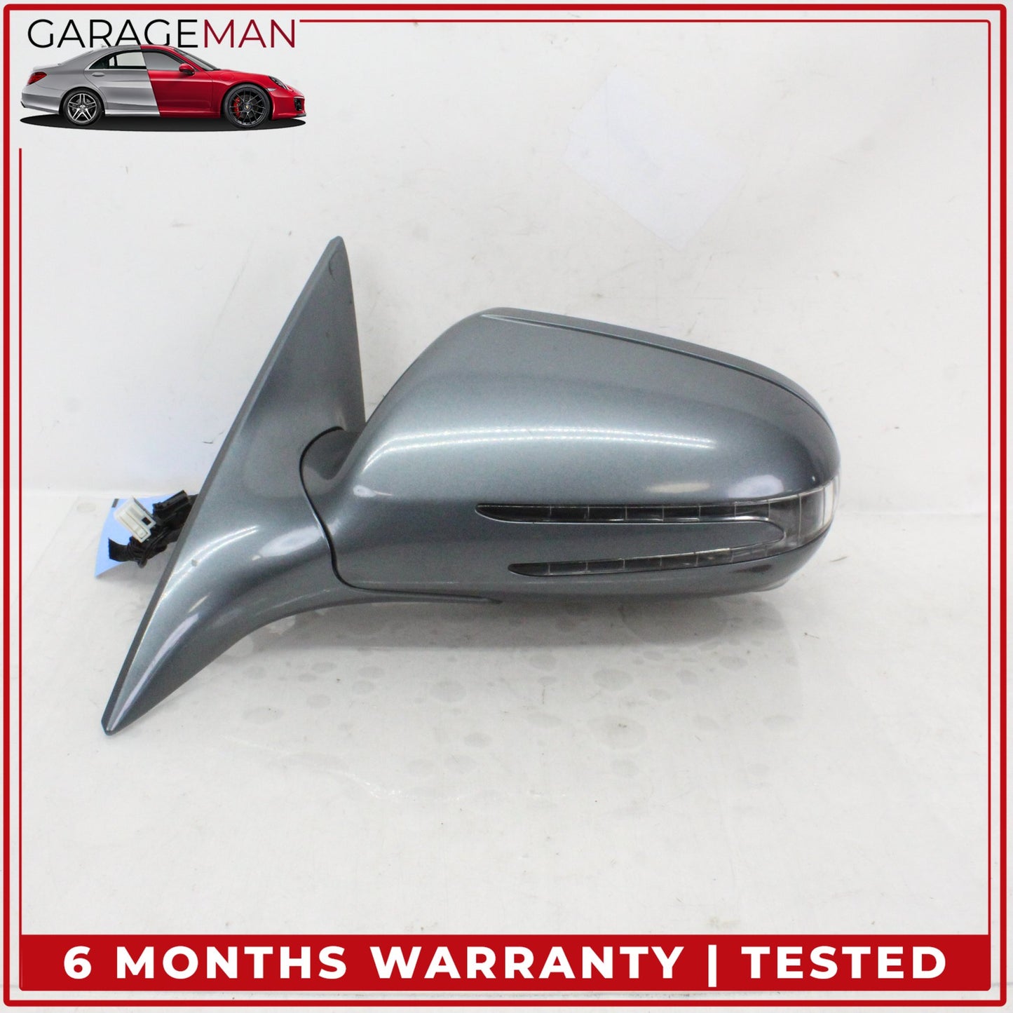 2009-2011 Mercedes W219 CLS550 Front Left Side Door Rear View Mirror Gray OEM