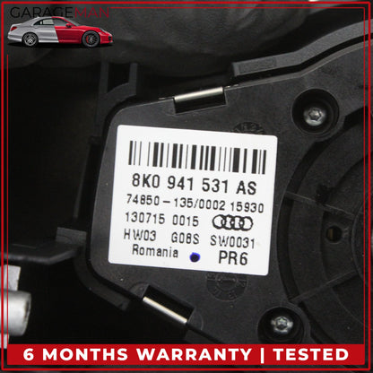2009-2016 Audi A4 Front Left Headlight Control Switch w/ Trim 8K0941531AS OEM