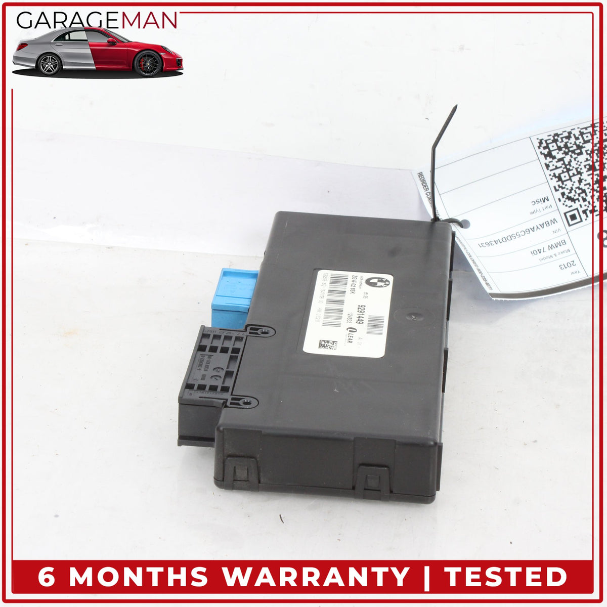 2009-2015 BMW 740i 750i F01 Central Gateway Control Module Unit 9291449 OEM