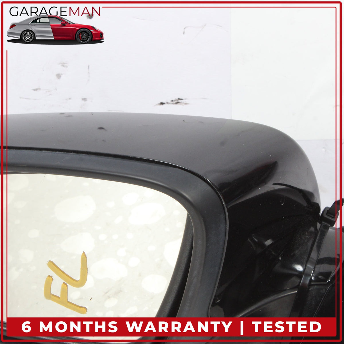 2012-2015 BMW 640i F12 Front Left Driver Side Door Rear View Mirror Black OEM