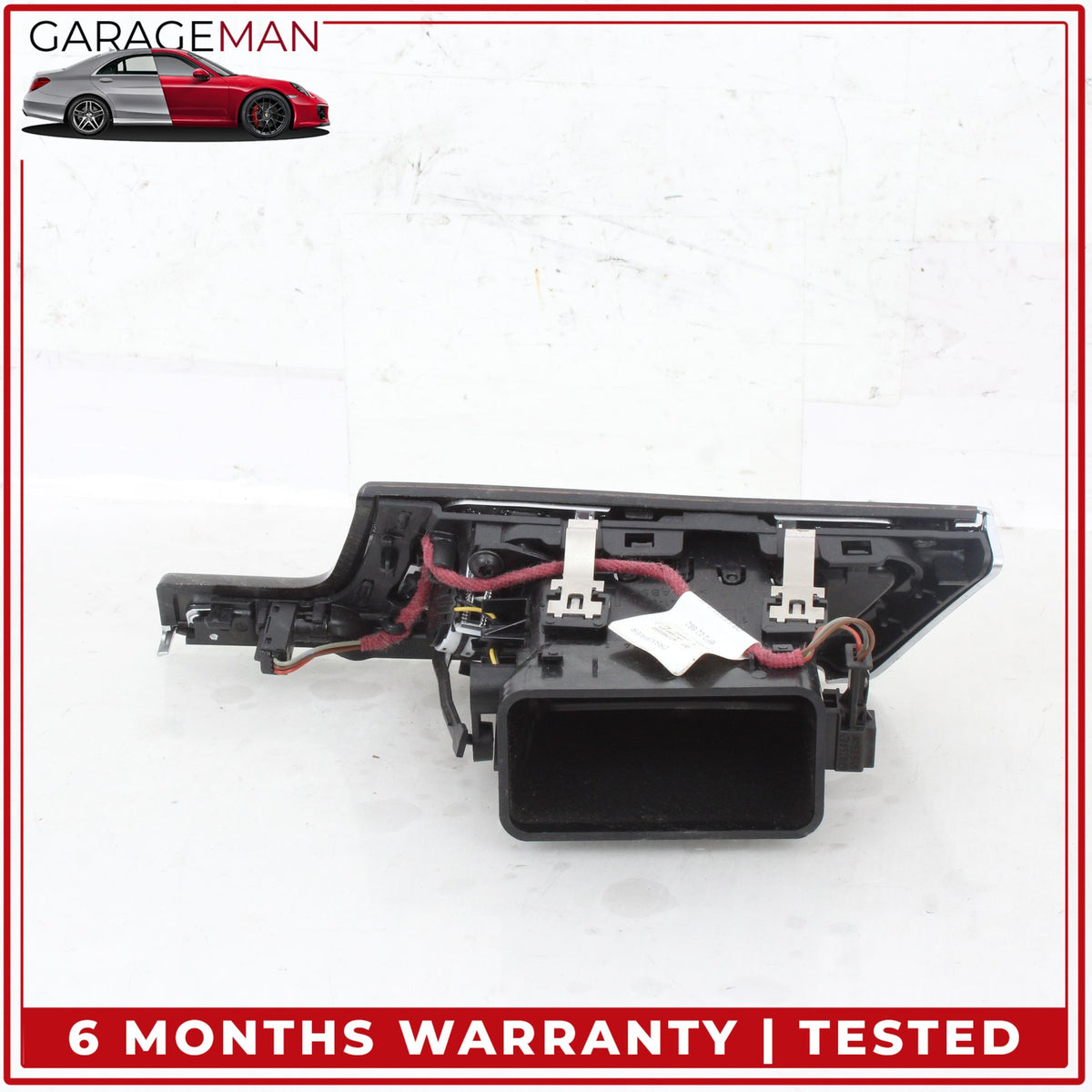 2014-2016 Mercedes W212 E400 Front Dash AC Air Vent Panel w/ Door Trim Wood OEM