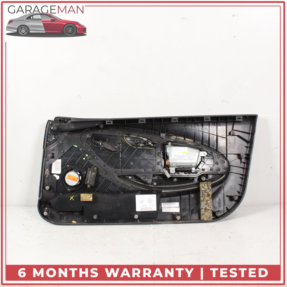 2004-2010 BMW 650i E64 Front Left Door Interior Panel Assembly Black OEM