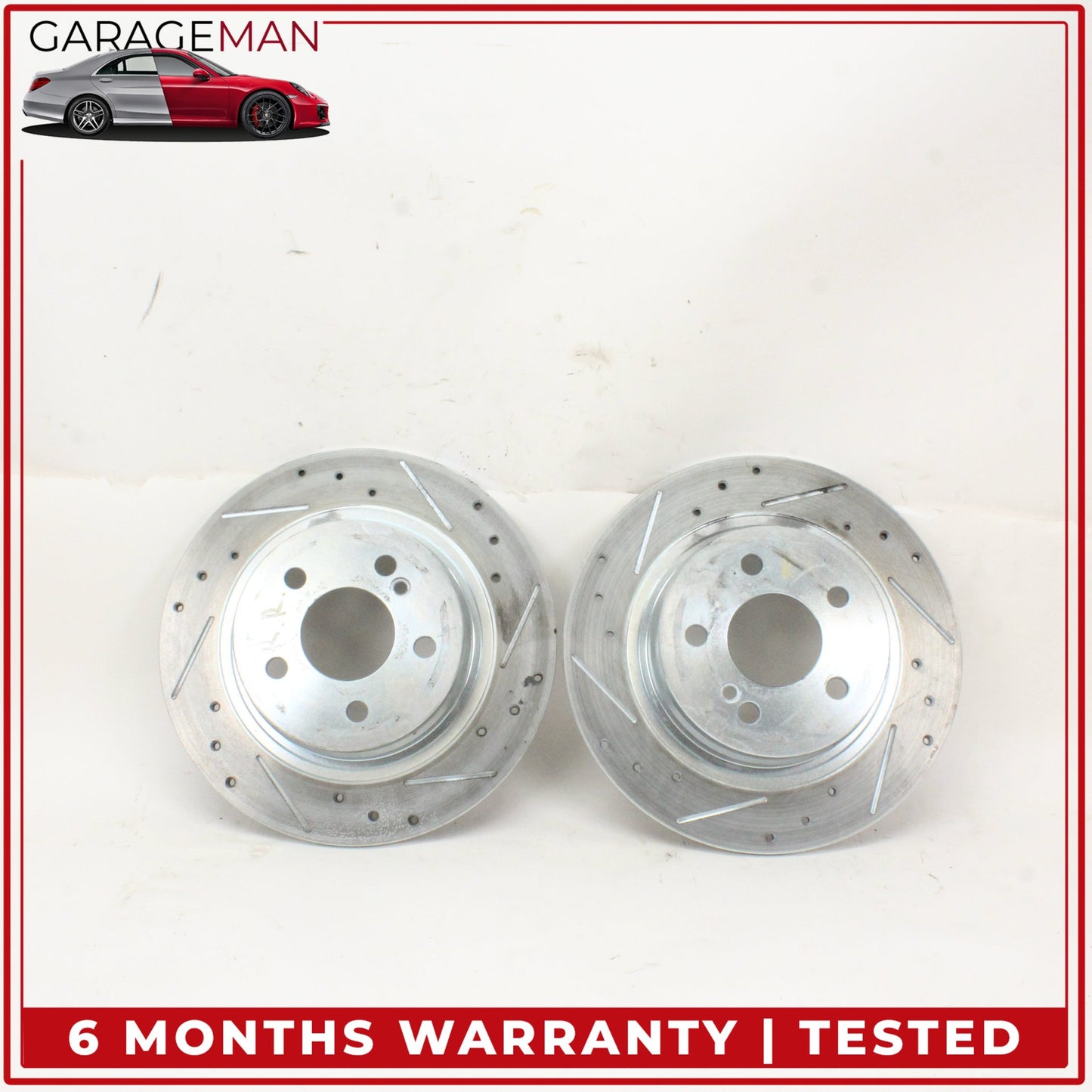 2008-2014 Mercedes W204 C250 Rear Left and Right Side Brake Rotor Disc Set OEM