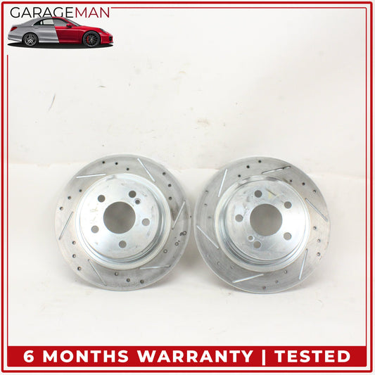 2008-2014 Mercedes W204 C250 Rear Left and Right Side Brake Rotor Disc Set OEM