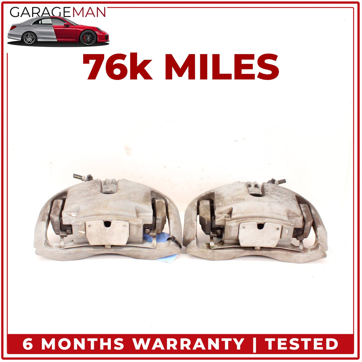 2009-2019 BMW 650i 750i 550i Front Left and Right Side Brake Caliper Set OEM