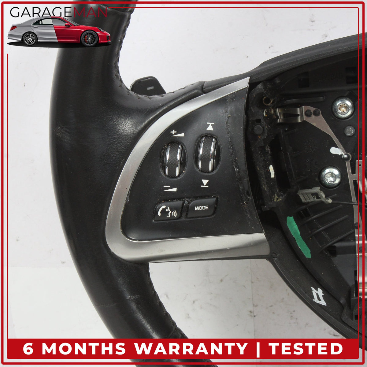 2012-2015 Jaguar XF X250 Front Left Side Steering Wheel w/ Paddle Shifters OEM