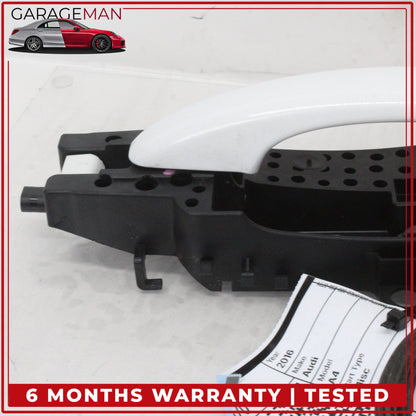2009-2016 Audi A4 S4 A5 S5 Rear Left Driver Side Exterior Door Handle White OEM