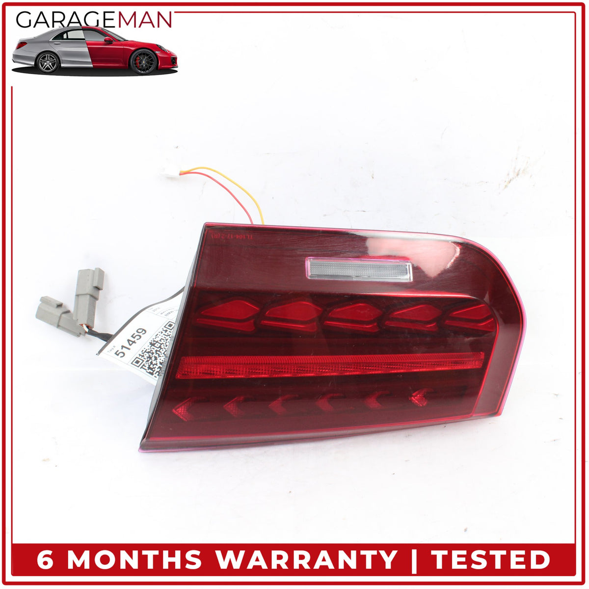 2012-2015 BMW 328i F30 Rear Right Side Inner Tail Light Lamp 7372794 OEM