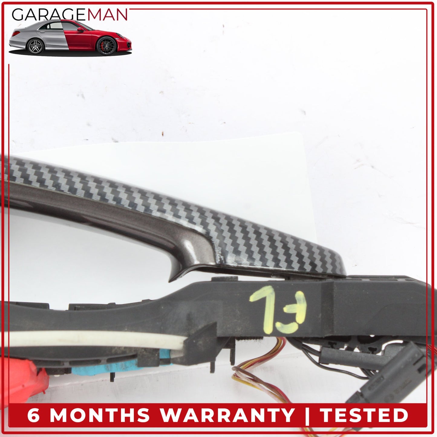 2012-2018 BMW 328i F30 Front Left Exterior Door Handle Carbon Fiber 7321639 OEM