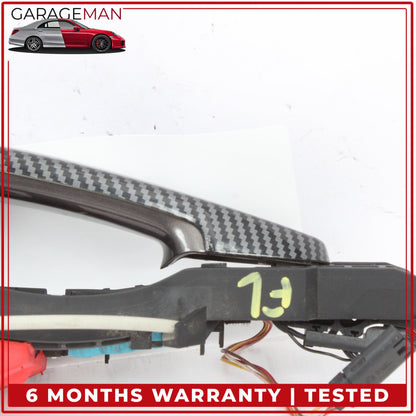 2012-2018 BMW 328i F30 Front Left Exterior Door Handle Carbon Fiber 7321639 OEM