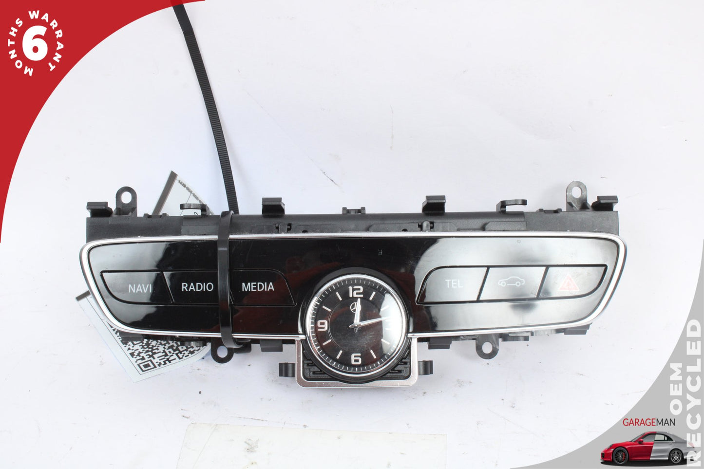 2019-2021 Mercedes W205 C300 Center Dash Hazard Control Switch w/ Clock OEM
