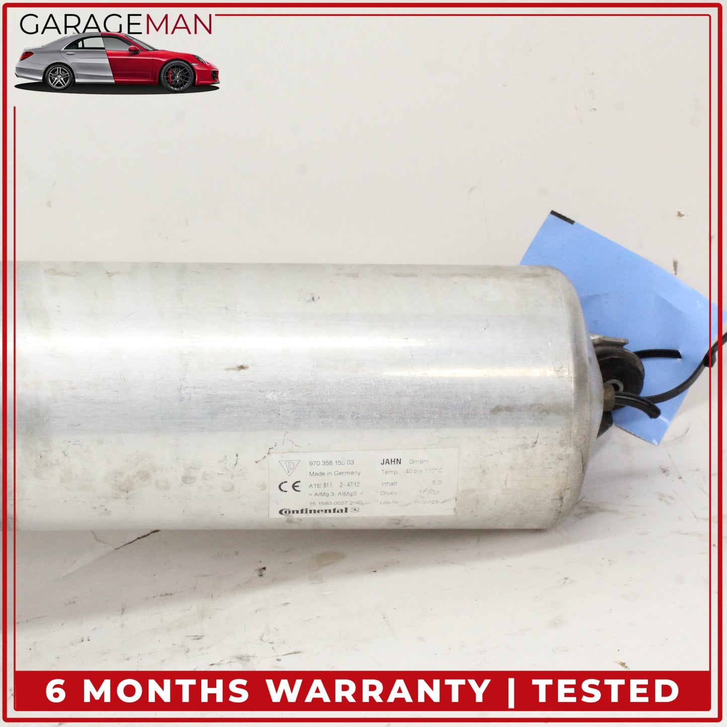 2010-2016 Porsche Panamera 970 Air Suspension Pressure Accumulator Tank OEM