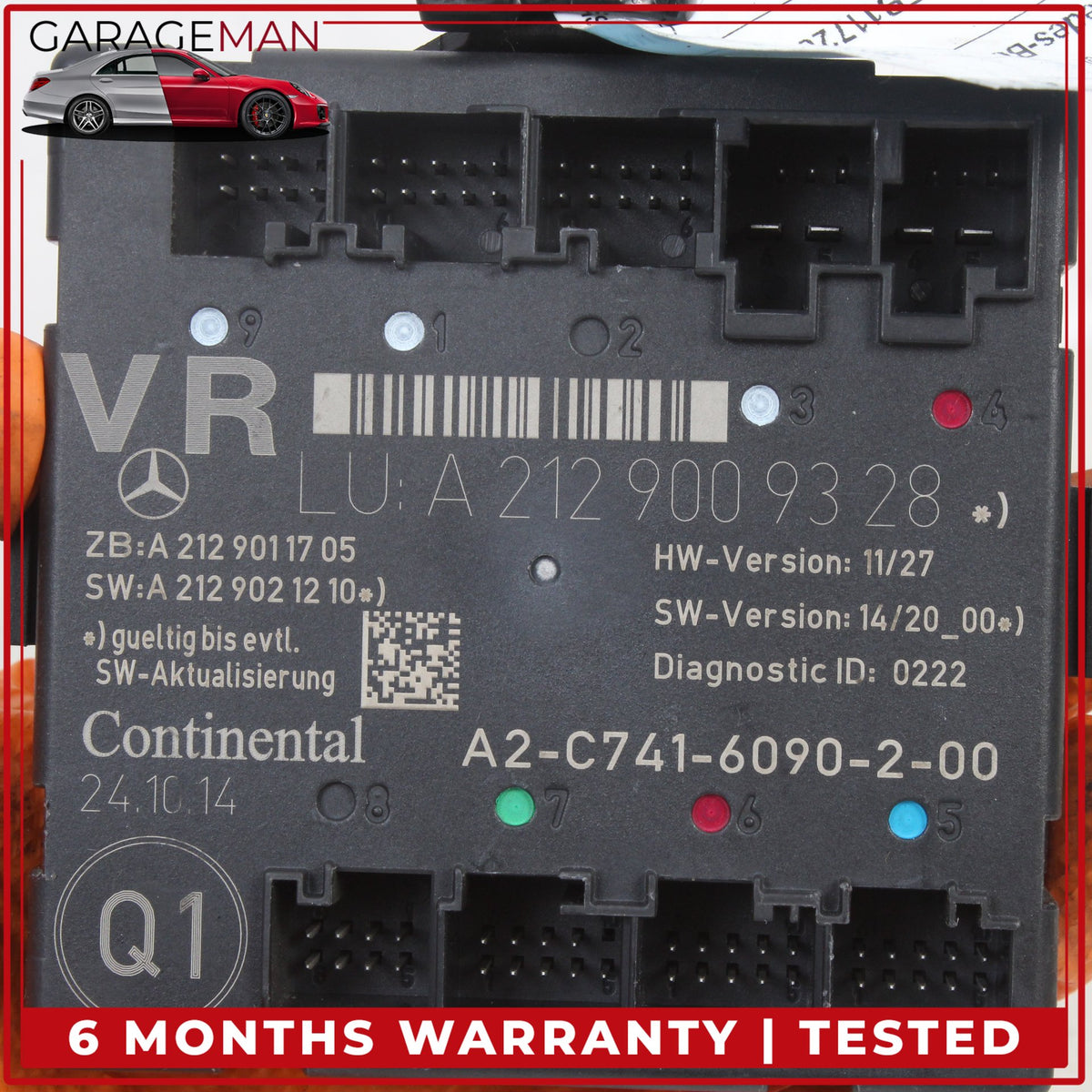 2008-2018 Mercedes W212 E350 Wagon Front Right Side Door Control Module Unit OEM