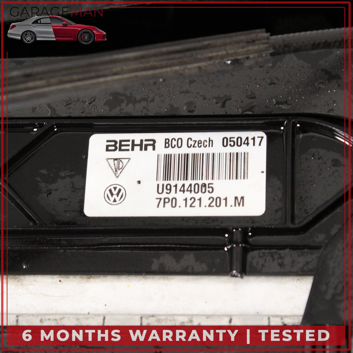 2011-2018 Porsche Cayenne 958 Radiator Support Reinforcement Bar w/ Radiators