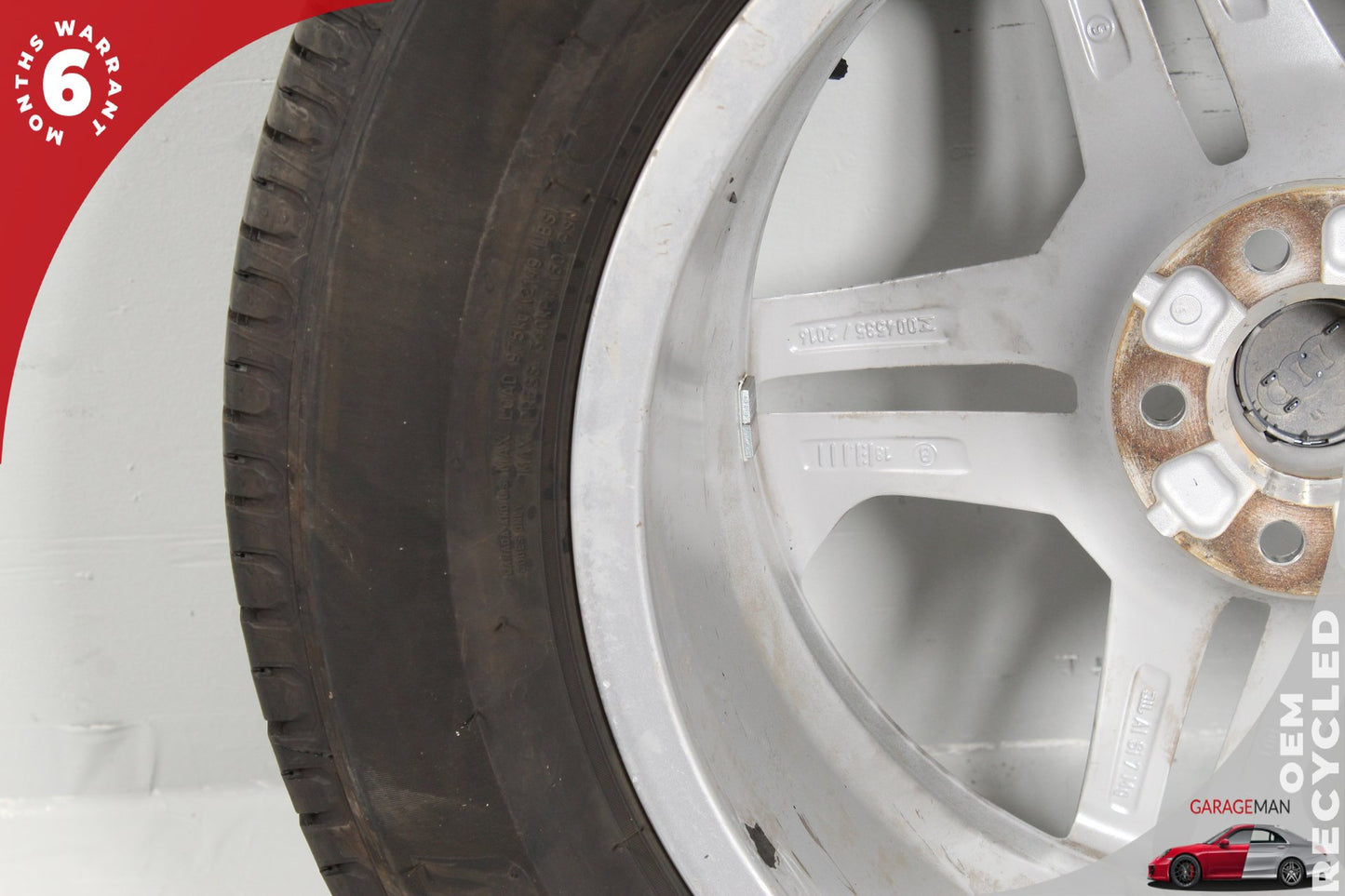2018-2019 Audi Q5 Wheel Rim w/ Tire Twin 5 Spoke 8.0JX18H2 ET39 80A601025BD OEM