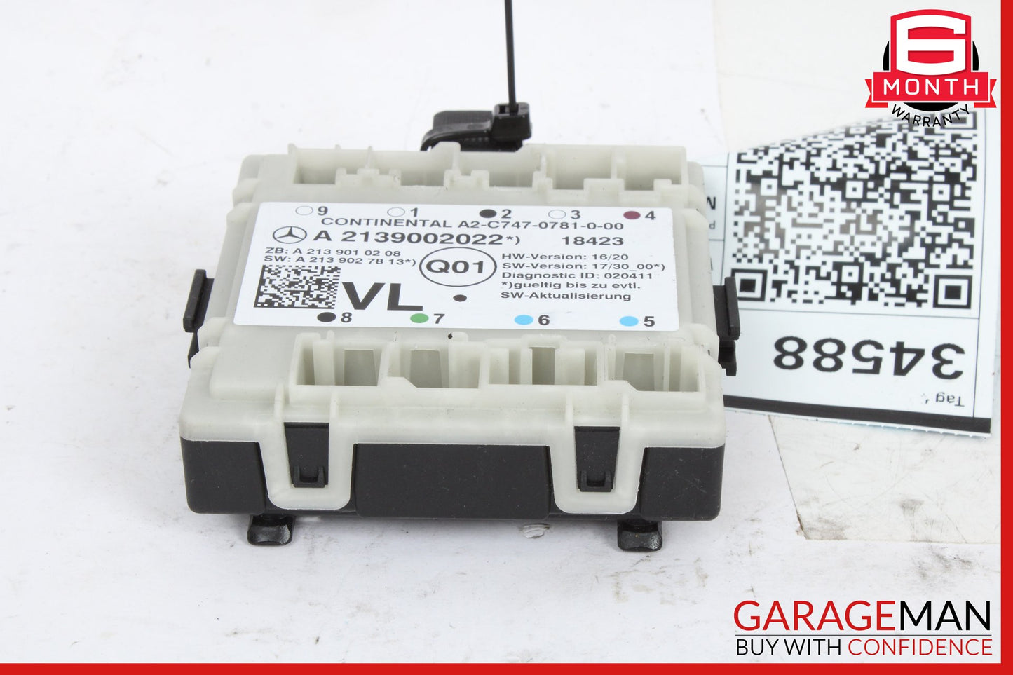2015-2023 Mercedes W213 E450 Front Left Side Door Control Module 2139002022 OEM