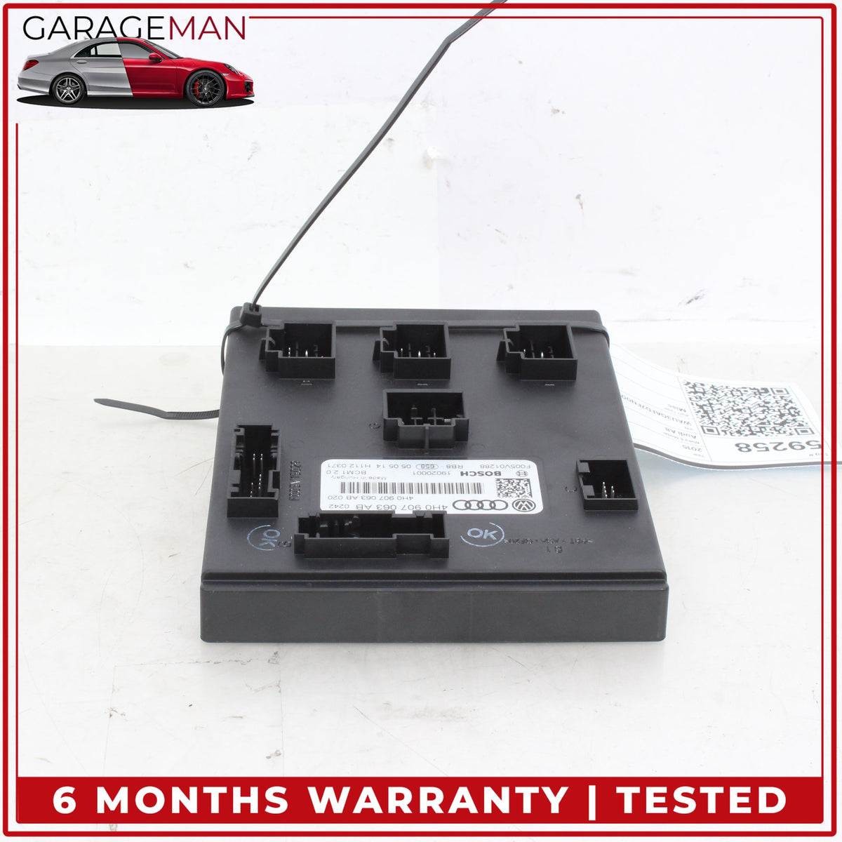 2015-2018 Audi A8 S8 Onboard Power Supply Control Module Unit 4H0907063AB OEM