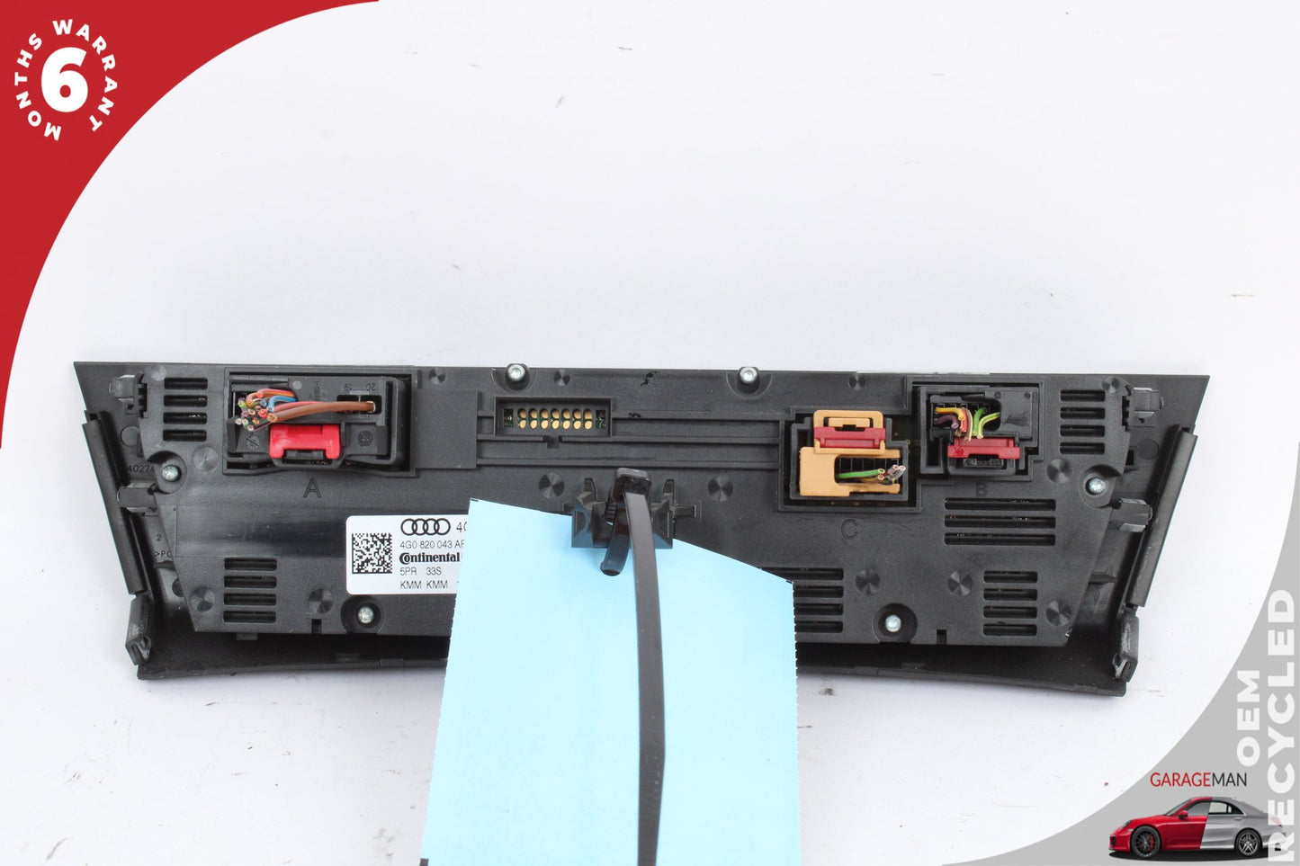 2012-2018 Audi A7 S7 Front AC Temperature Climate Control Panel 4G0820043AF OEM
